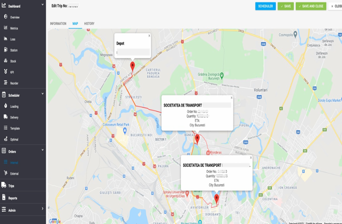 Transport Route Scheduling